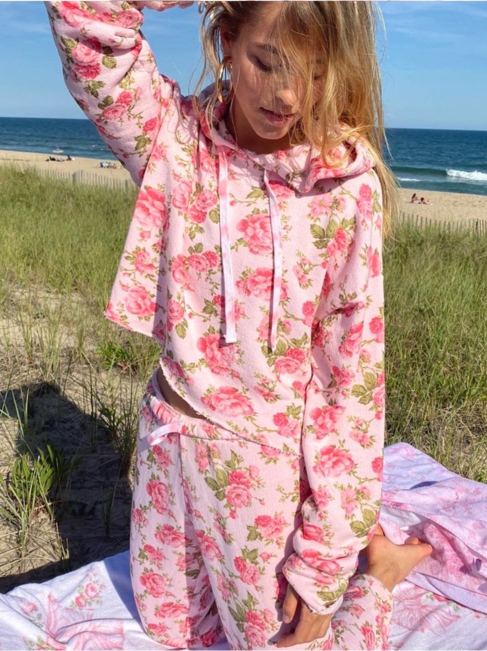 LoveShackFancy Floral Sweatsuit